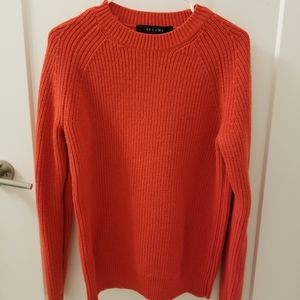 Resume Mens Wool Knit Sweater Size L Red Orange